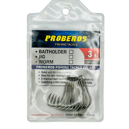 Straight shank worm hook