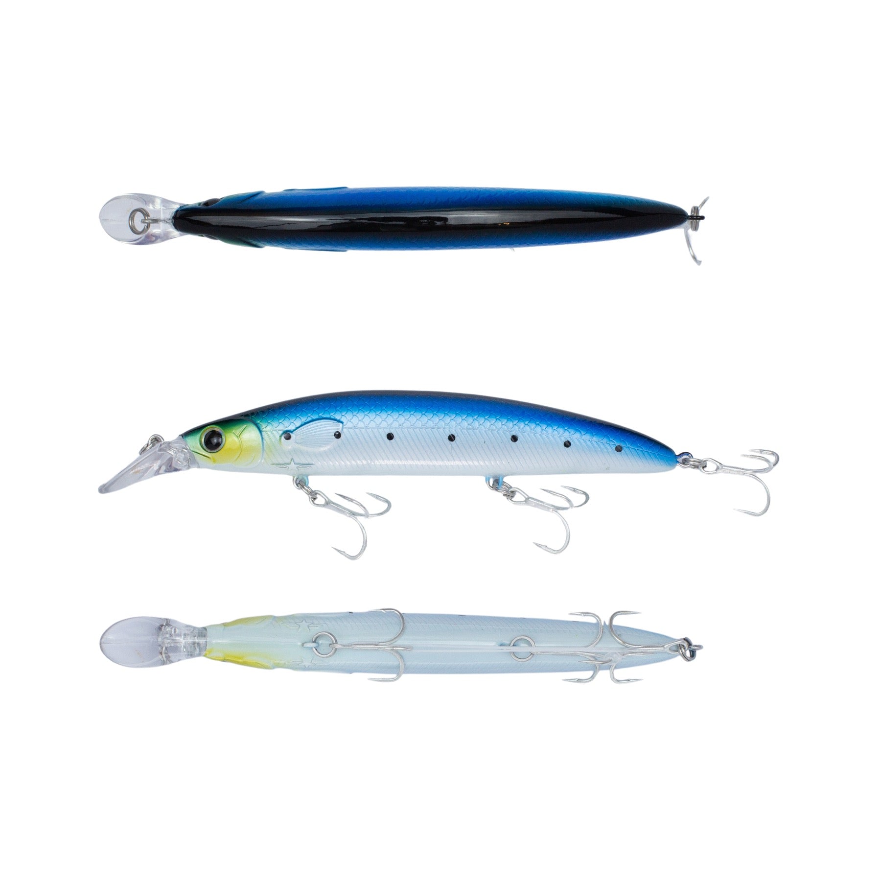 Battlestar 115 Jerkbait Glow White Sardine